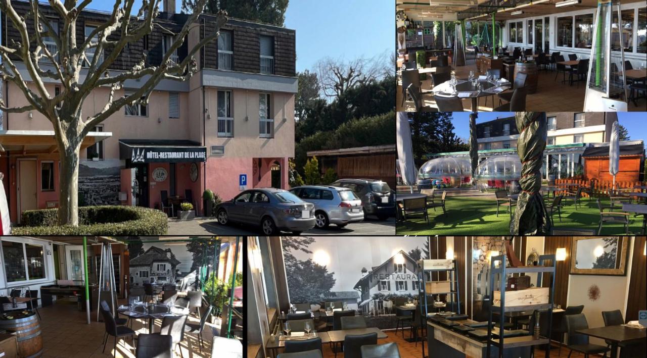 Hotel Restaurant De La Plage Gland VD Exterior foto