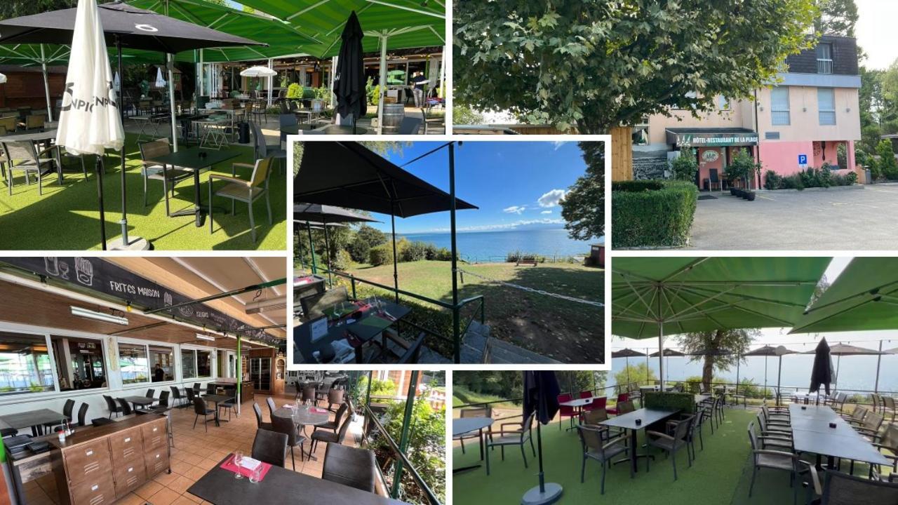 Hotel Restaurant De La Plage Gland VD Exterior foto